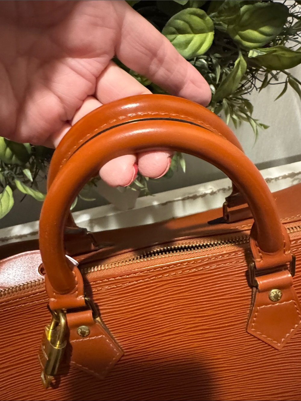 Louis Vuitton Brown Epi Leather Top-Handle Satchel - Picture 5 of 7